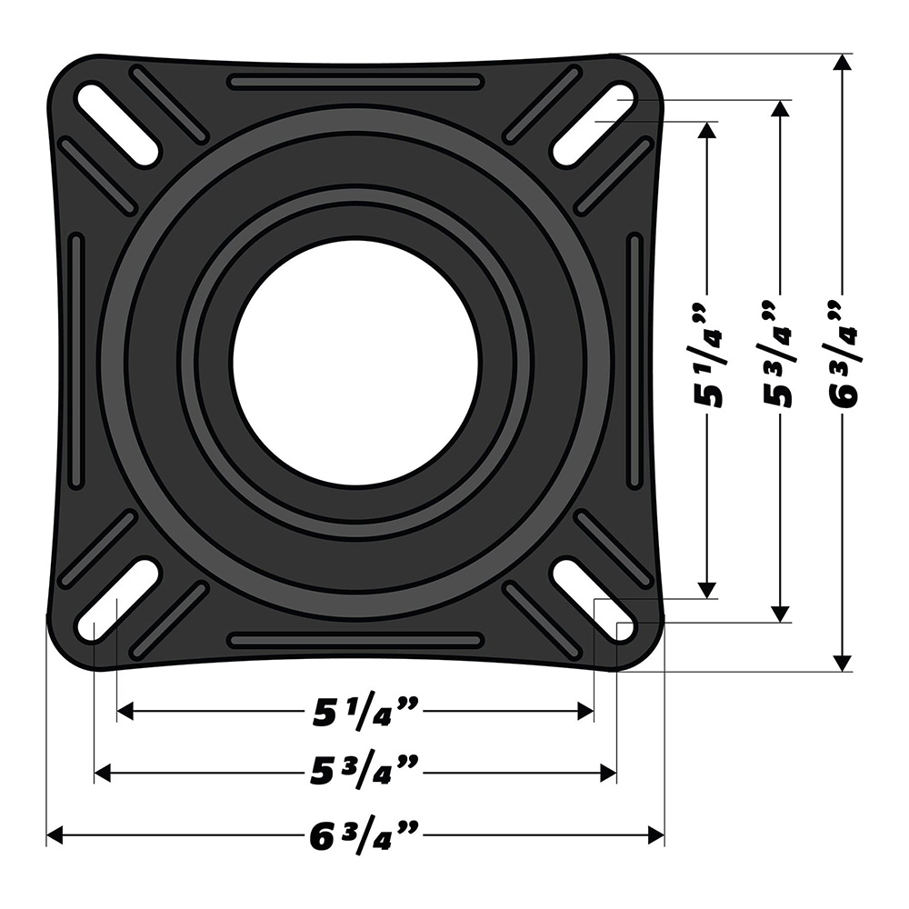 Wise 7" Boat Seat Swivel - Image 3