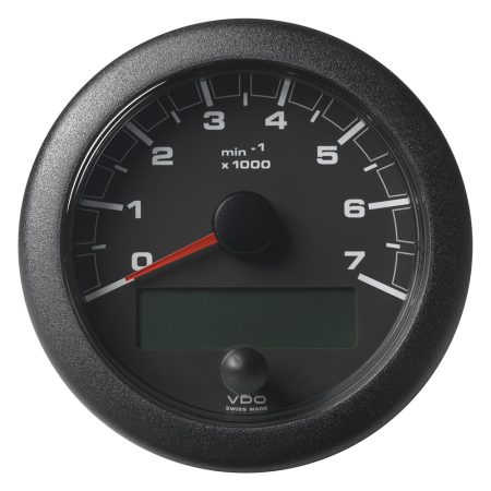 Veratron 3-3/8" (85MM) OceanLink&reg; NMEA 2000&reg; Tachometer - 7000 RPM - Black Dial & Bezel