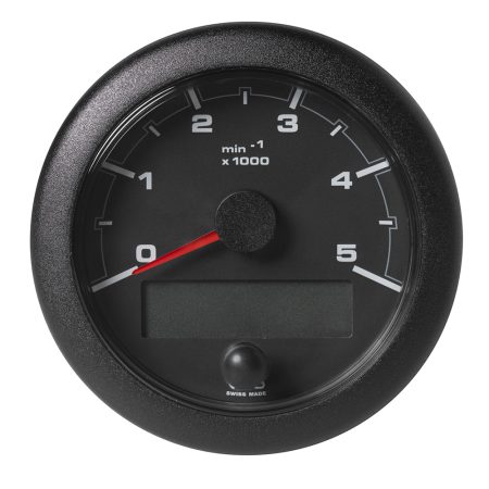 Veratron 3-3/8" (85MM) OceanLink&reg; NMEA 2000&reg; Tachometer - 5000 RPM - Black Dial & Bezel