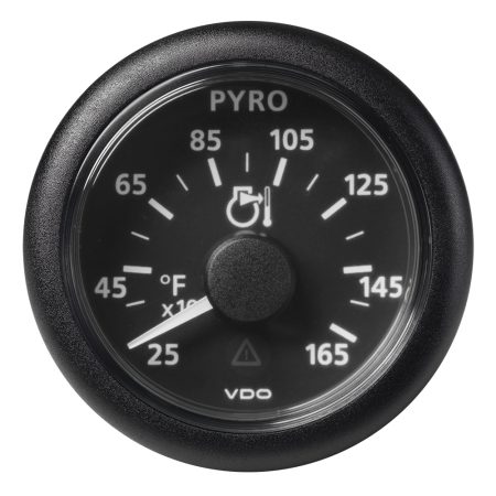 Veratron 52 MM (2-1/16") ViewLine Pyrometer - 250&deg; to 1650&deg;F - Black Dial & Bezel