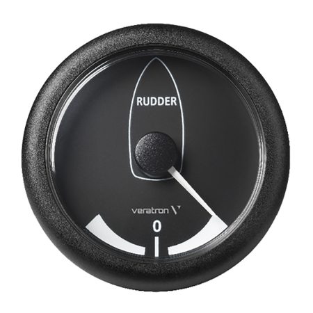 Veratron 3-3/8" (85MM) ViewLine Rudder Angle Indicator -45&deg;/+45&deg; - 8 to 32V - Black Dial & Bezel