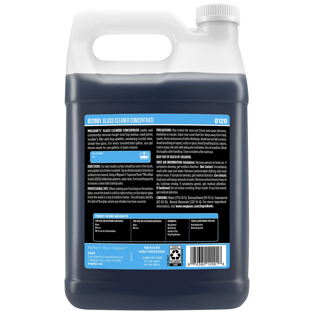 Meguiar's Glass Cleaner Concentrate - 1 Gallon - Image 2