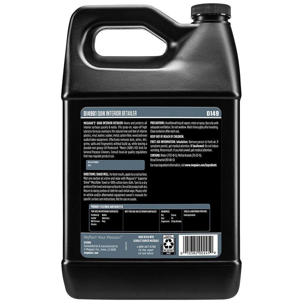 Meguiar's Quik Interior Detailer - 1 Gallon - Image 2
