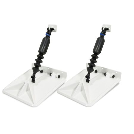 Smart Tabs SX Trim Tabs by Lectrotab 9.5&rdquo; x 10&rdquo; f/15'-18&lsquo; Boat w/60 - 135HP - White