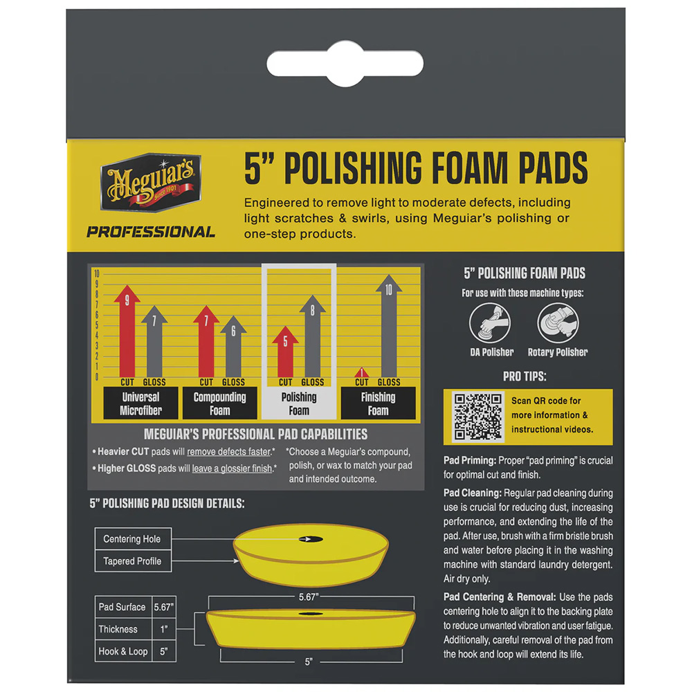 Meguiar's Professional 5" Polishing Foam Pads *2-Pack - Image 2